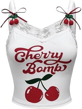 Cherry Bomb Coquette Tank